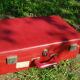 Valise vintage rouge