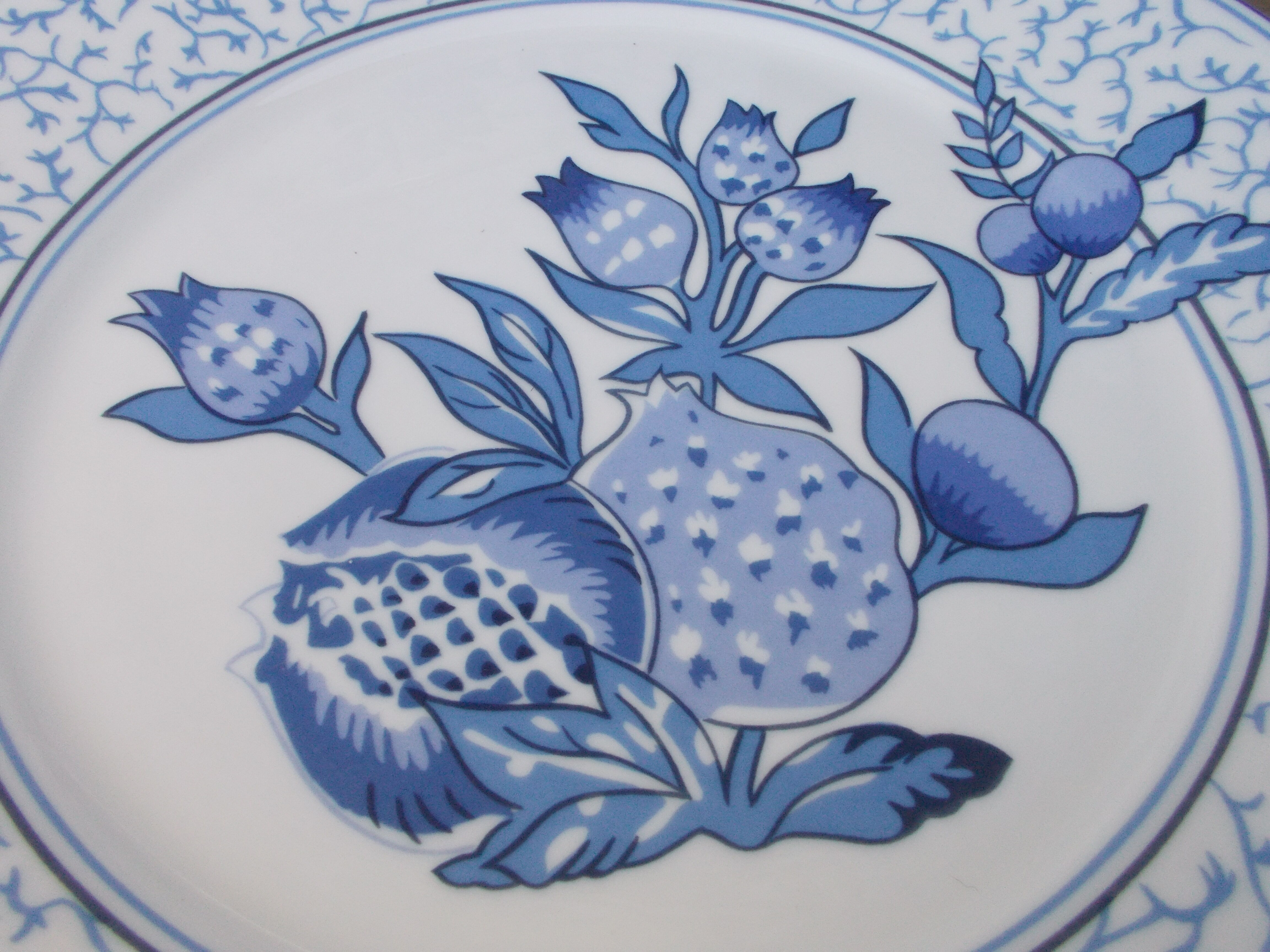 6 Limoges porcelain dessert plates Bracieux Deshoulieres