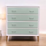 Commode pieds compas vintage 1950