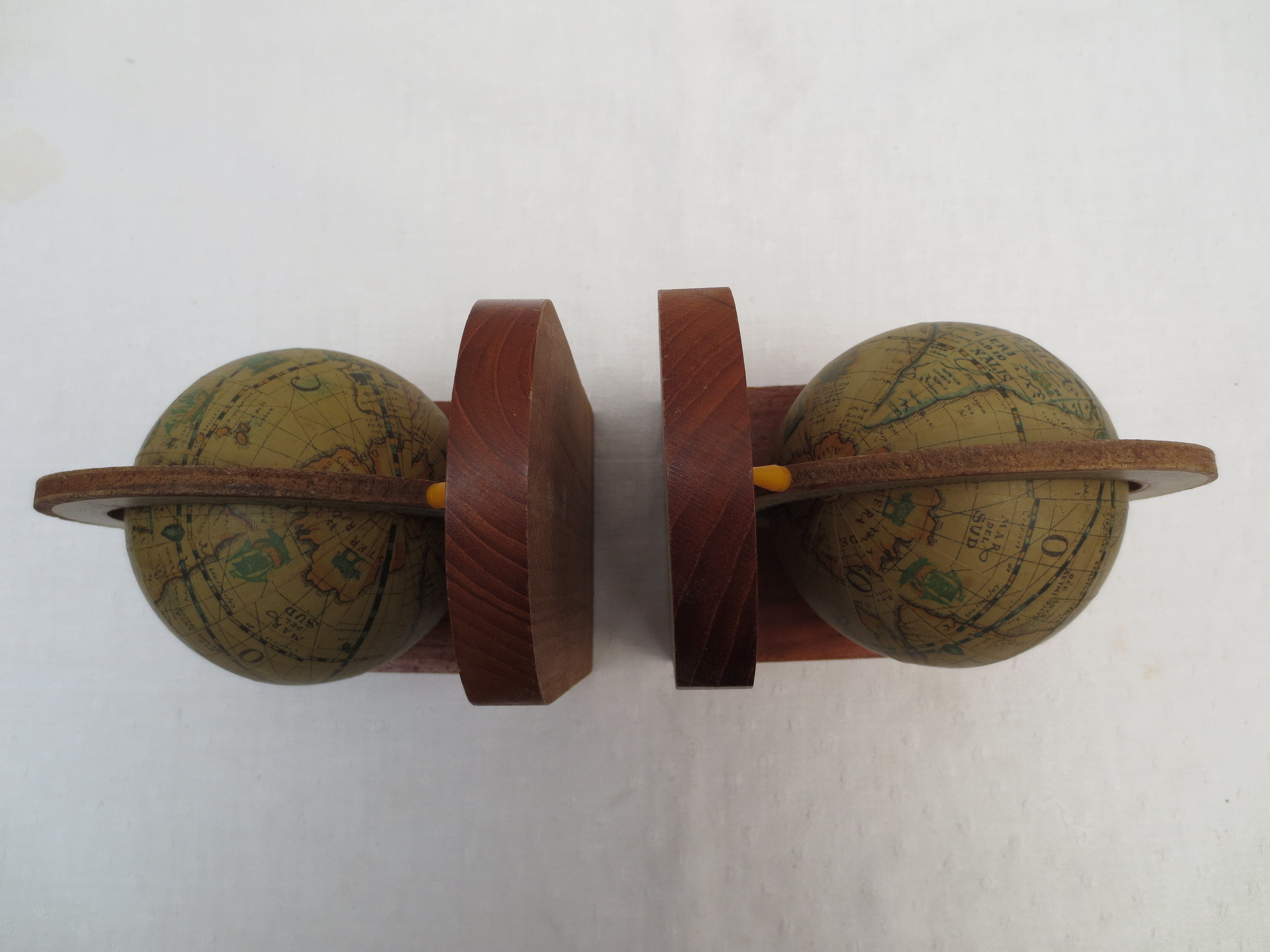 Pair of world bookends