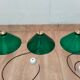 Lot de 3 opalines vertes anciennes