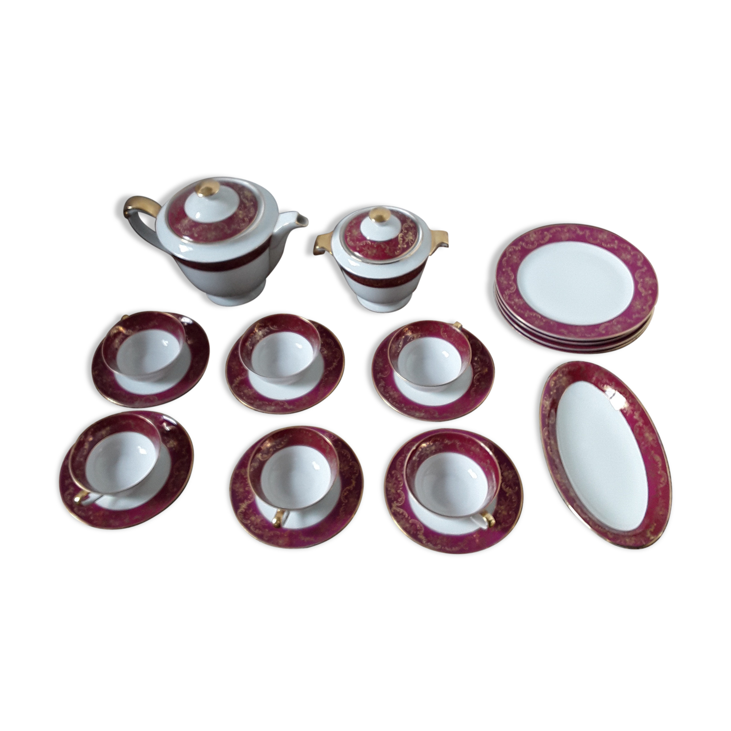 Limoges porcelain coffee service