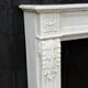 Louis XVI style Carrara marble fireplace circa 1880