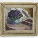 Nature morte aux bouquet de fleurs et livre