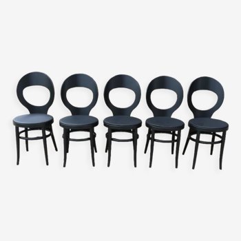 5 chairs baumann black seagull black skaï black