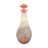 Pink glass carafe vintage