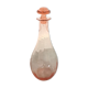 Carafe en verre rose vintage