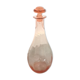 Pink glass carafe vintage