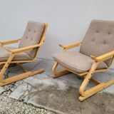 Paire de fauteuils design hollandais, 1970s