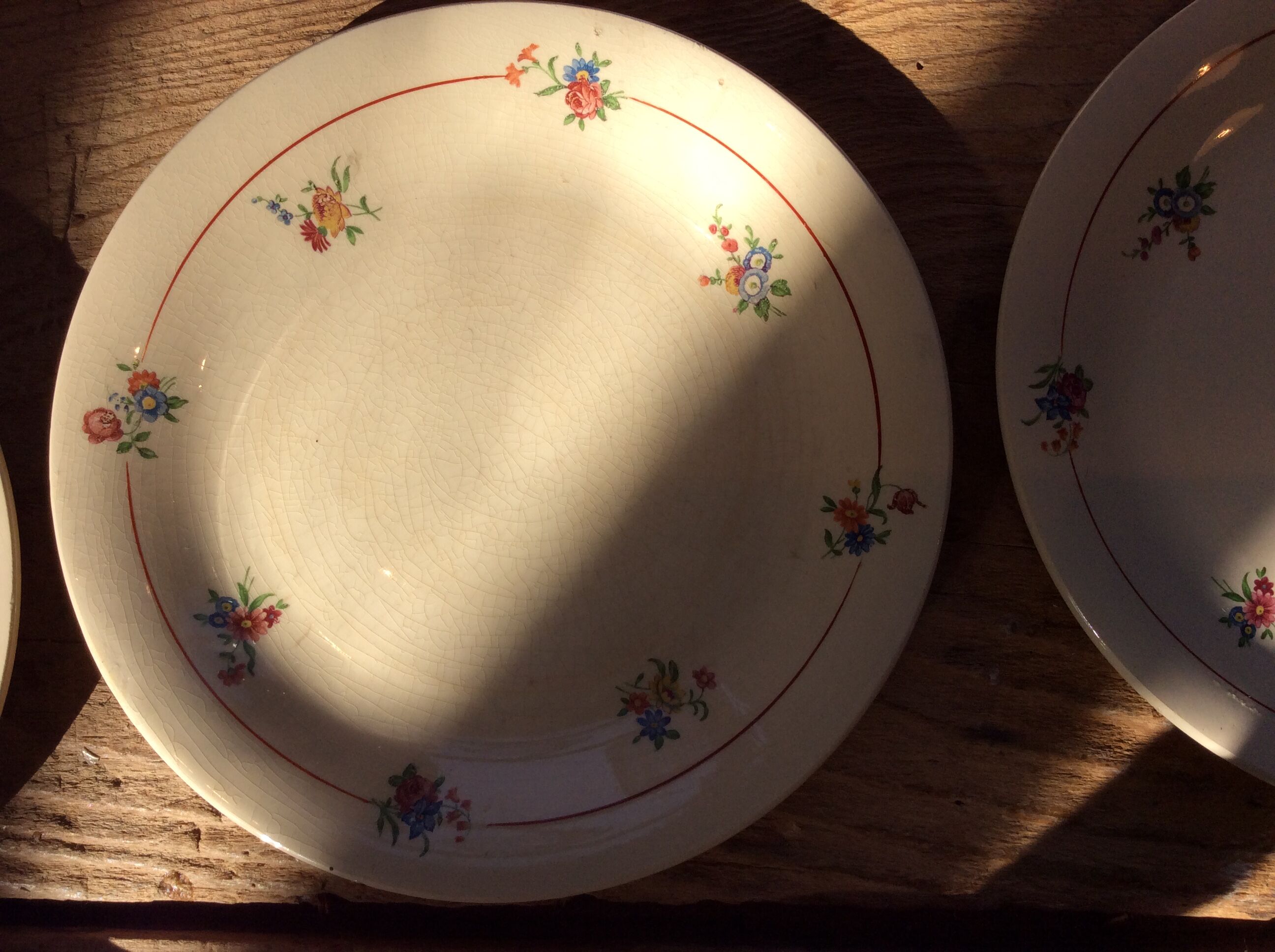 Set of 11 vintage dessert plates