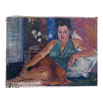Ariane Prokoroff (1926-2018) Huile sur toile