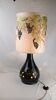 Vintage 70s ceramic floor lamp with shade by Style West Germany