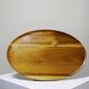 Vintage turned oval wooden display stand
