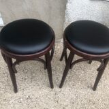 Duo de tabourets bas