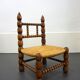 French low chair turned