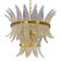 Contemporary Belt Opalino “Palmette” Murano Glass Chandelier