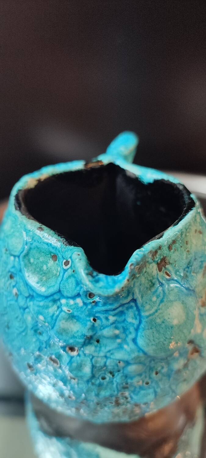 Small ceramic milk jug Cyclope Emaux des Glaciers