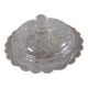 Old sugar bowl/bonbonniere in chiseled glass