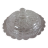 Old sugar bowl/bonbonniere in chiseled glass