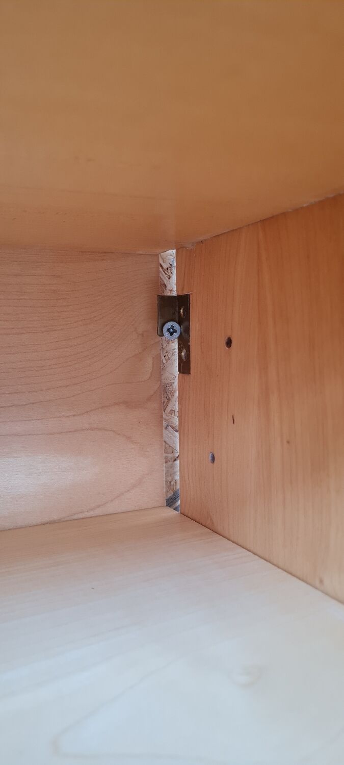 Scandinavian wall bookcase 1950