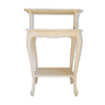 Table de chevet haute bois peint blanc