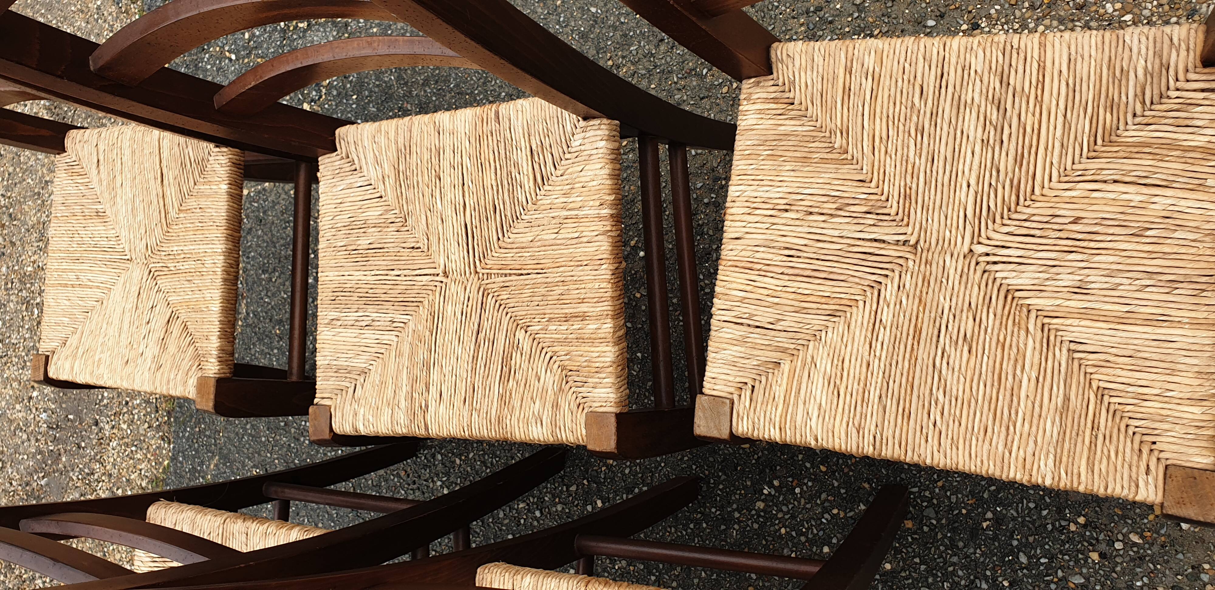 6 chaises Paillé rustique