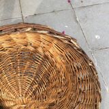 Wicker basket armchairs