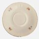 12 sous-tasses Bavaria US Zone en porcelaine crème et motifs fleuris
