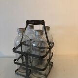 Door bottles in old zinc