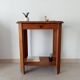 Art Deco side table from the 1940s in solid oak.
