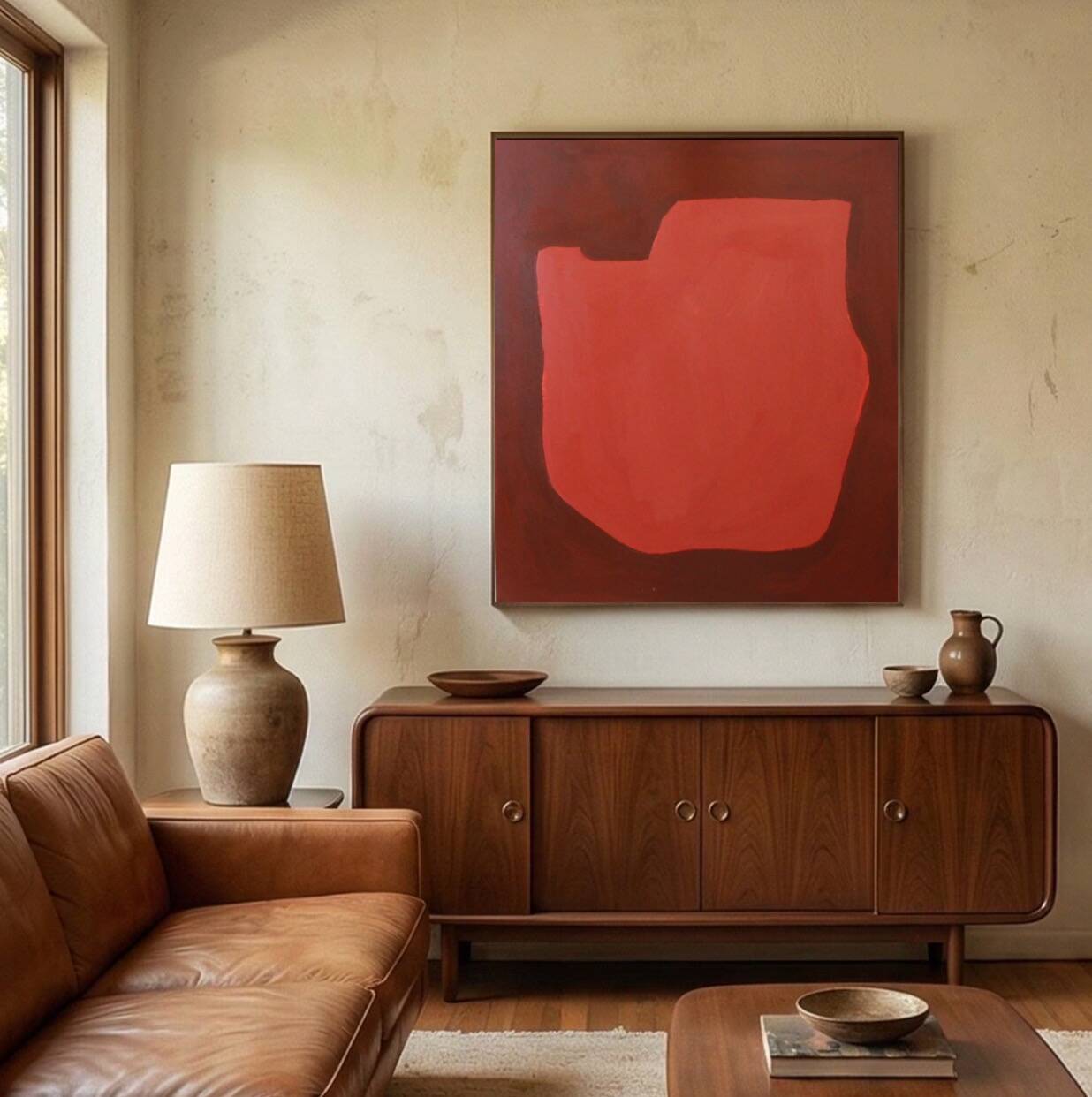Toile signée "warm silence" 100x80cm