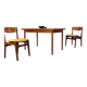 Vintage teak dining table 4-6 pers Danish design kitchen table 60s