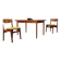 Vintage teak dining table 4-6 pers Danish design kitchen table 60s