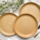 3 Vintage Sarreguemines Stoneware Plates, Fermette model, made in France