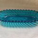 Antique Baccarat bowl in 19th century blue crystal