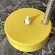 Yellow metal desk lamp, 1950s-1960s