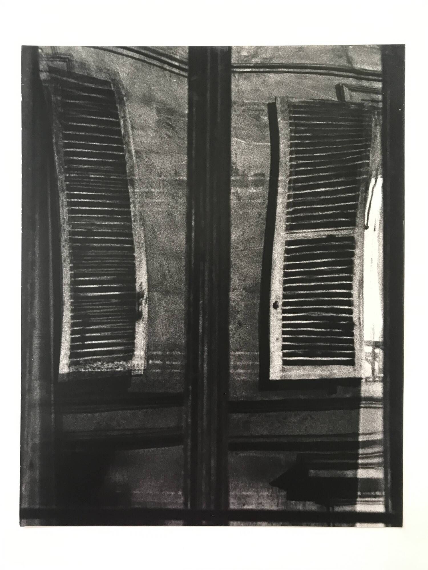 Rosine nusimovici, untitled (windows), 1976. black and white silver print.