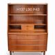 Scandinavian teak secretary, Danish manufacture, 1960s.