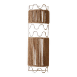 Honoré metal and rope wall light