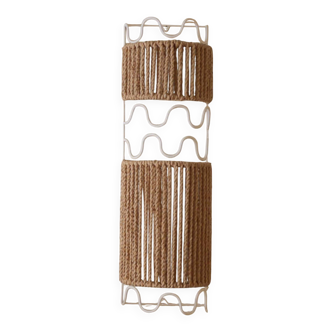 Honoré metal and rope wall light