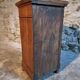 Antique French oak bedside table, early 20th century.