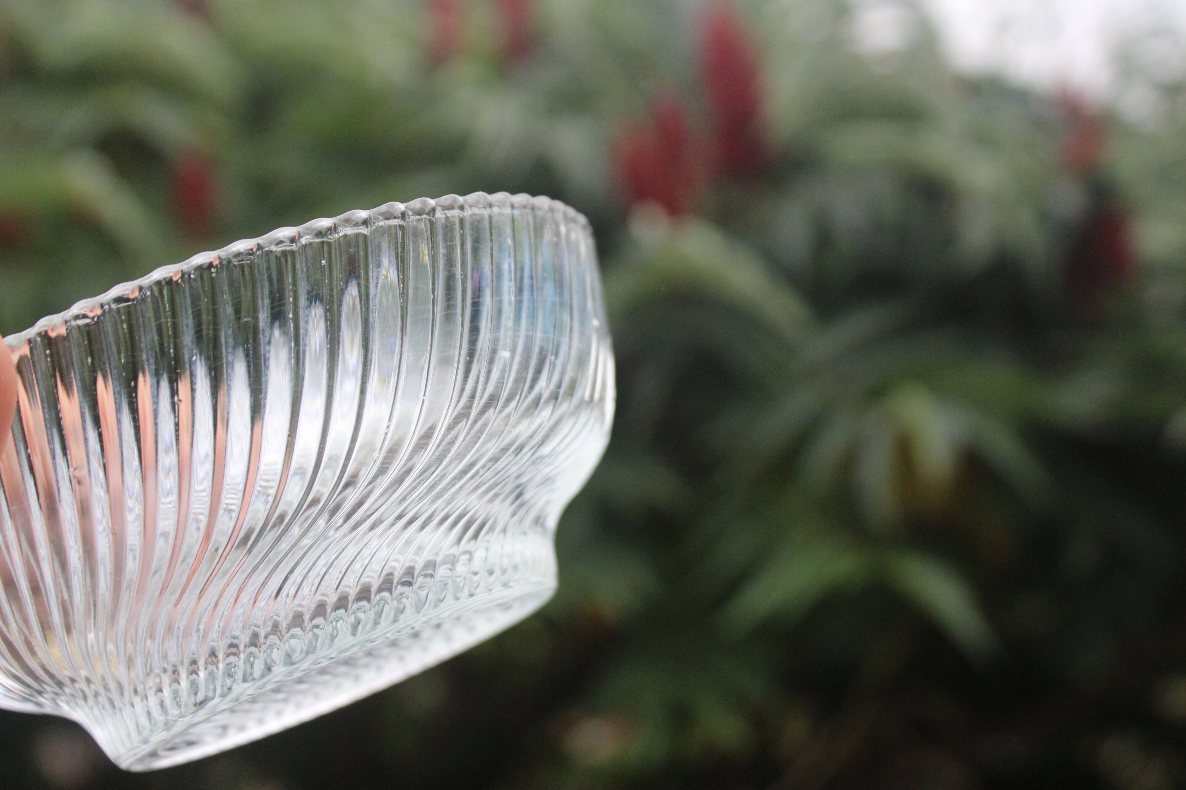 Lot de 2 coupelles en verre vintage