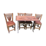 Set table and 4 bamboo chairs