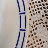 6 antique Badonviller dinner plates