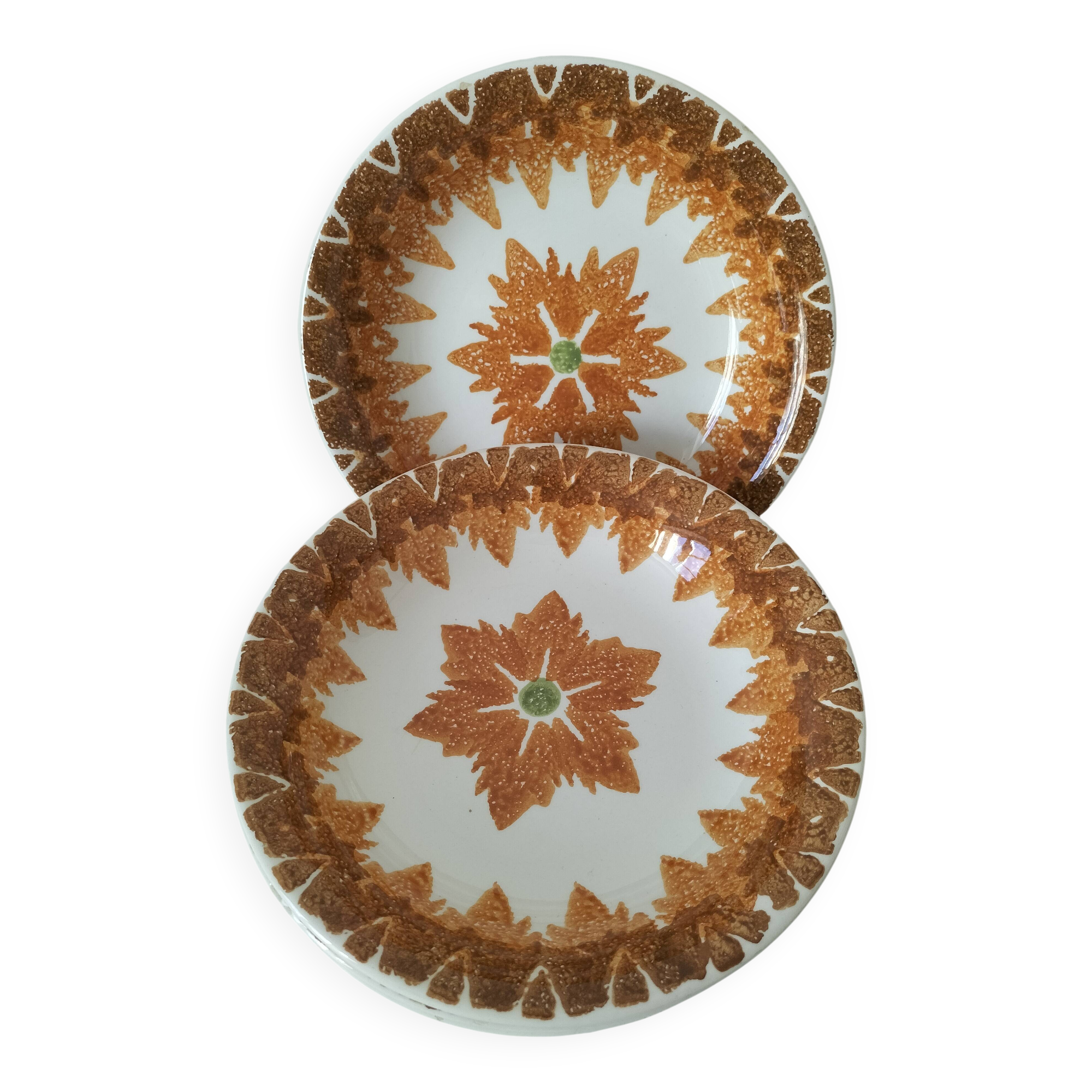 Set of 6 Vintage Italian Ironstone Plates S. Giovanni Valdarno