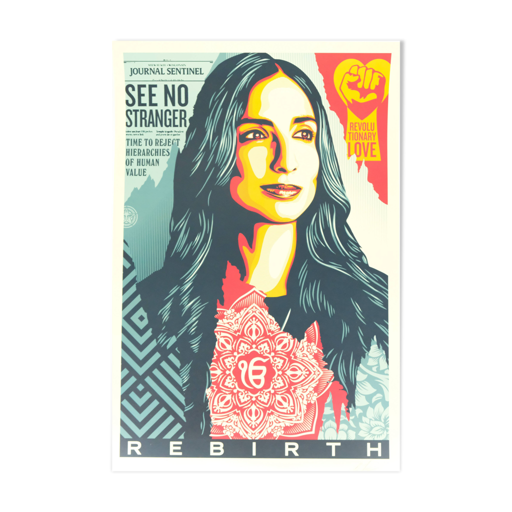 Shepard Fairey (Obey Giant) Rebirth Lithographie signée Selency