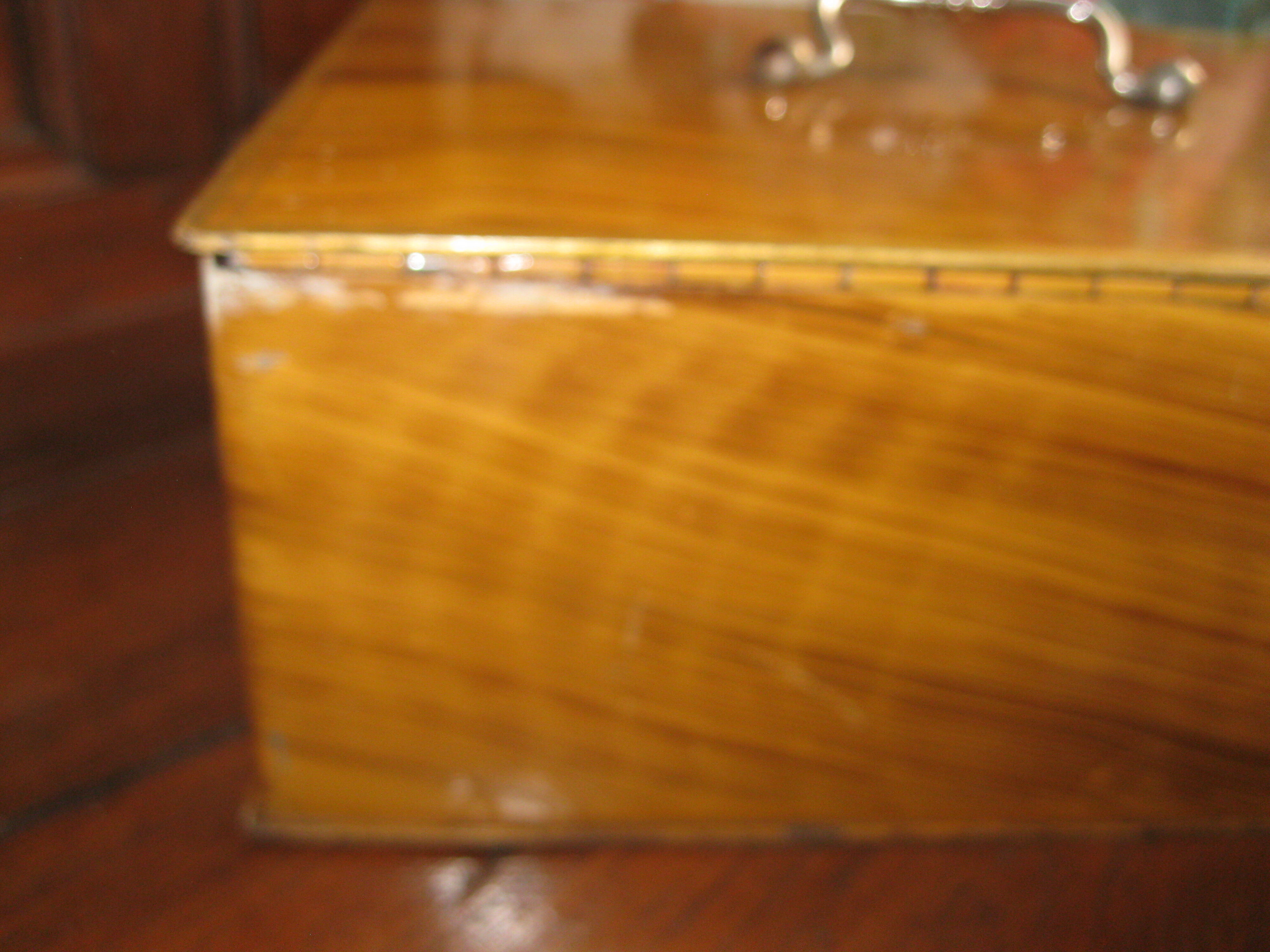 Box safe hard metal imitation wood