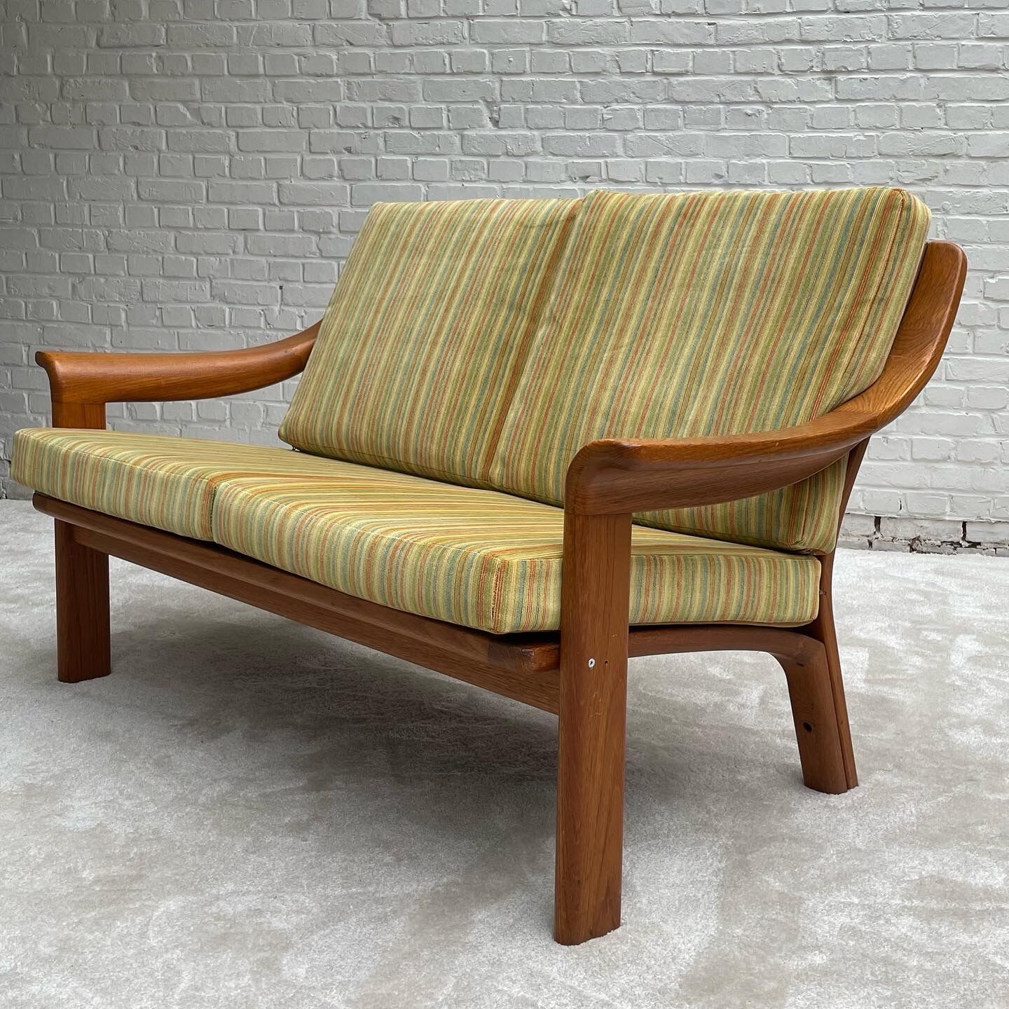 Danish teak 2 seater sofa