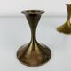 Pair of Scandinavian brass candlesticks, 1960s