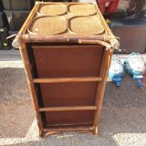 Commode Rotin 3 tiroirs